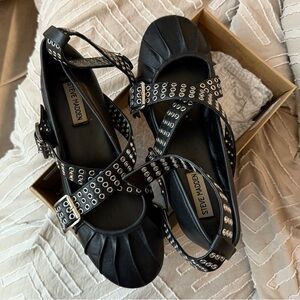 Steve Madden Bryar Ankle Strap Ballet Flats